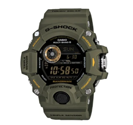 Men's Amethyst Engagement Rings in Sterling Silver with a Contemporary Geometric SettingCasio G-Shock RANGEMAN GW9400-3