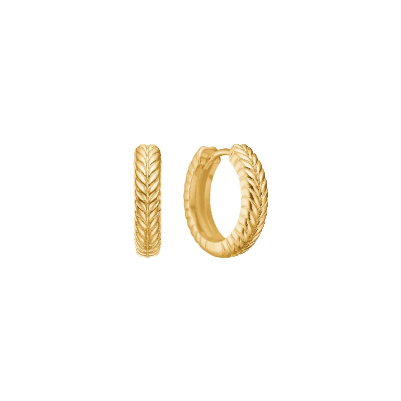 Gold hoop earringsMirage 18K Gold Plated Hoop