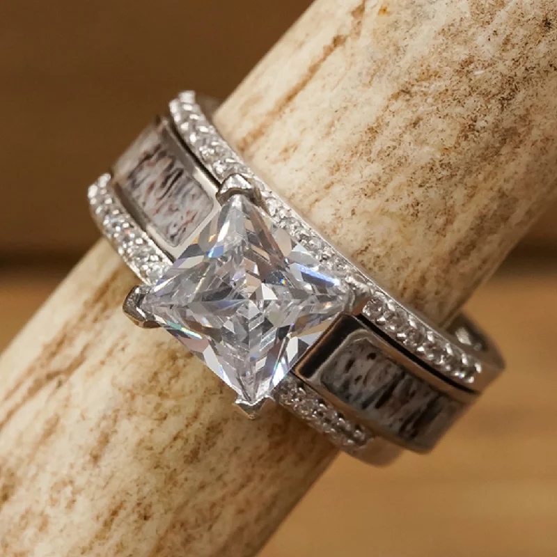 Magnetic Clasp Women's Rings for Easy Wearing and RemovalThe Grand Kenai Wedding Set