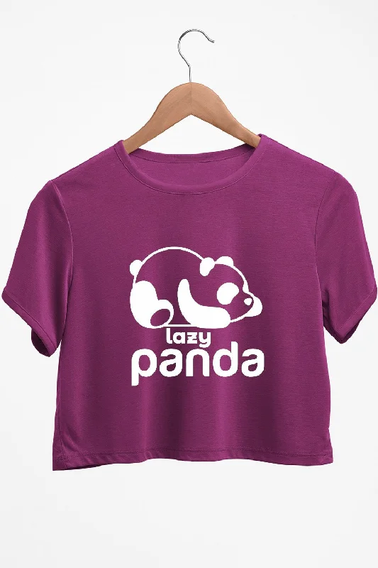 Metallic - Finish Women's Crop Top in Silver for a Futuristic and Eye - Catching LookLazy Panda Graphic Printed Purple Crop Top Metallic - Finish Women's Crop Top in Silver for a Futuristic and Eye - Catching LookLazy Panda Graphic Printed Purple Crop Top