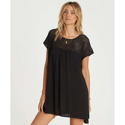Drawstring - closure cover ups for adjustable sizingBillabong Meshin Around Cover Up Dress Drawstring - closure cover ups for adjustable sizingBillabong Meshin Around Cover Up Dress