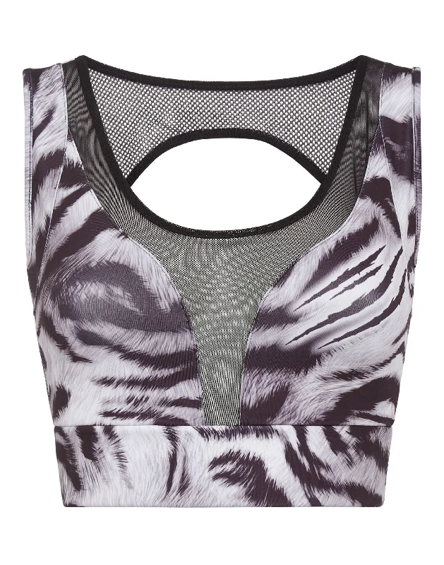 Plus - Size Women's Ruffled Crop Top in Pink for a Feminine and Flirty AppearanceOpen back Crop Top Tiger Plus - Size Women's Ruffled Crop Top in Pink for a Feminine and Flirty AppearanceOpen back Crop Top Tiger