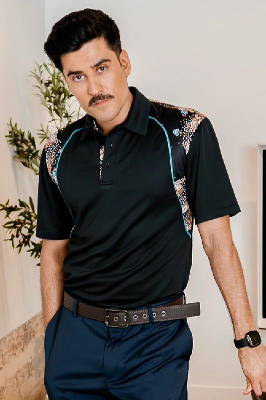 Retro - style polo shirt with a vintage logoOur Beautiful Country UPF50+ Bamboo Unisex Polo Shirt Retro - style polo shirt with a vintage logoOur Beautiful Country UPF50+ Bamboo Unisex Polo Shirt