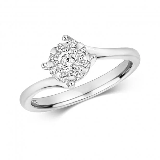 Bangle - Style Fashion Rings in Rose - Gold - Plated Aluminum with Etched PatternsDiamond Jewellery 9k White Gold Ring with 1.25ct RD107W