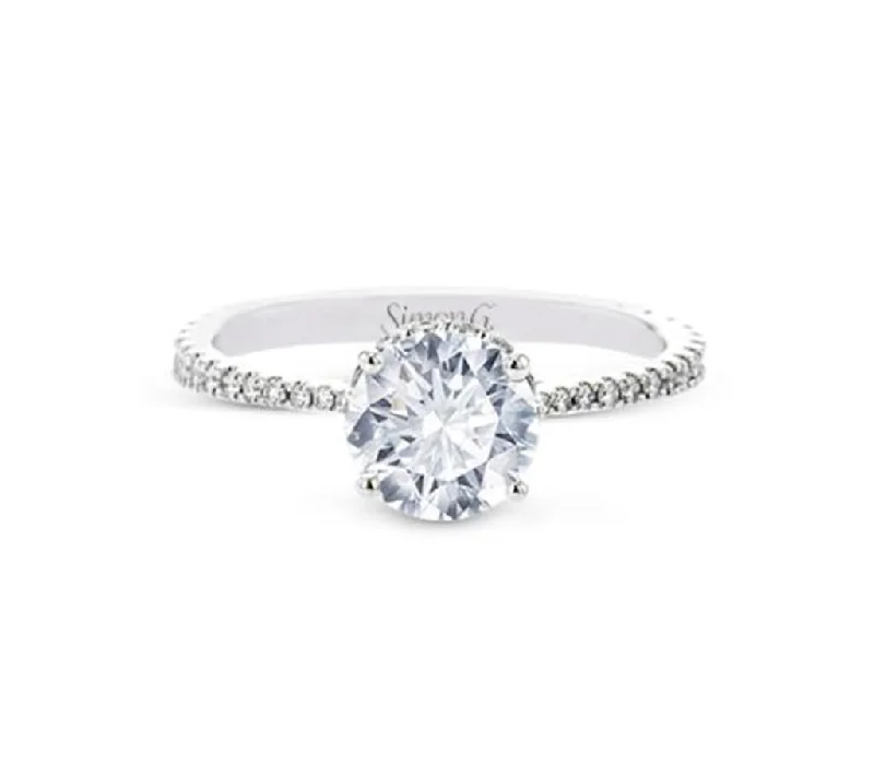 Men's Citrine Engagement Rings in Stainless Steel with a Stackable Band DesignSimon G. Diamond Setting