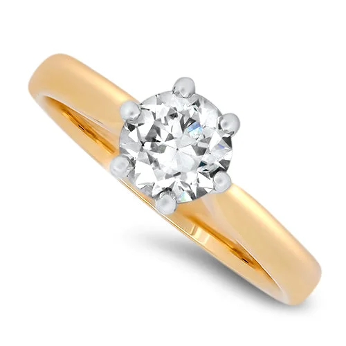 Cluster - Style Women's Diamond Rings with Multiple Small Diamonds Arranged in a Stunning Pattern0.90ct Diamond Solitaire Ring in 18ct Rose Gold G/H VS