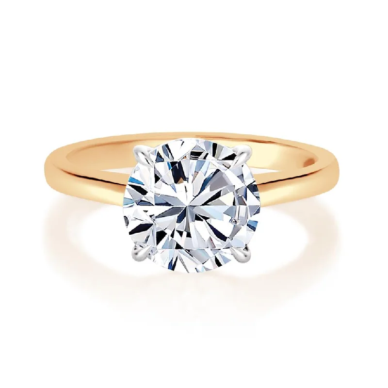 Men's Emerald Engagement Rings with 14K Yellow Gold and Vintage - Style FiligreeRolland's Collection Diamond Ring Setting