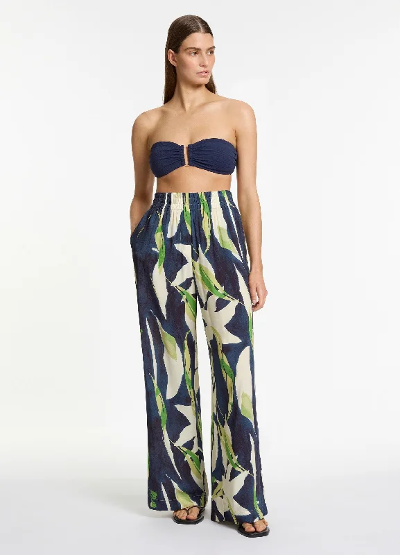 Moisture - wicking cover ups for staying dry during beach activitiesFauna Wide Leg Pant - Ink Moisture - wicking cover ups for staying dry during beach activitiesFauna Wide Leg Pant - Ink