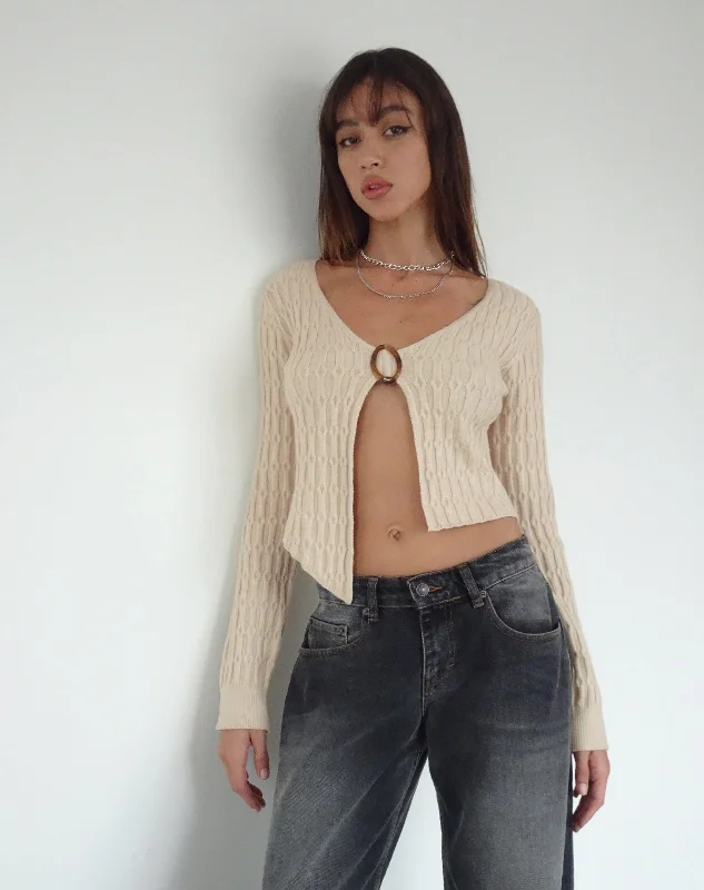 Lightweight Women Long Sleeve Top for Spring and AutumnMohara Long Sleeve Butterfly Top in Neutral Knit Lightweight Women Long Sleeve Top for Spring and AutumnMohara Long Sleeve Butterfly Top in Neutral Knit