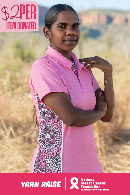 Long - sleeve polo shirt in lightweight polyester for layeringTribe Of Women Bamboo (Simpson) Pink Women's Fitted Polo Shirt Long - sleeve polo shirt in lightweight polyester for layeringTribe Of Women Bamboo (Simpson) Pink Women's Fitted Polo Shirt