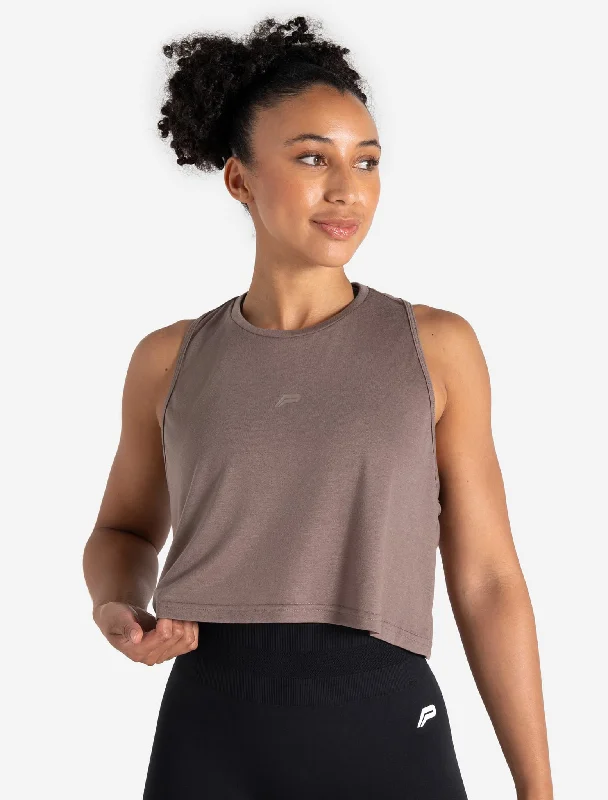 Button - Down Women's Cotton Crop Top in Denim Blue for a Classic and Versatile LookLightweight Crop Gym Tank - Neutral Brown Button - Down Women's Cotton Crop Top in Denim Blue for a Classic and Versatile LookLightweight Crop Gym Tank - Neutral Brown