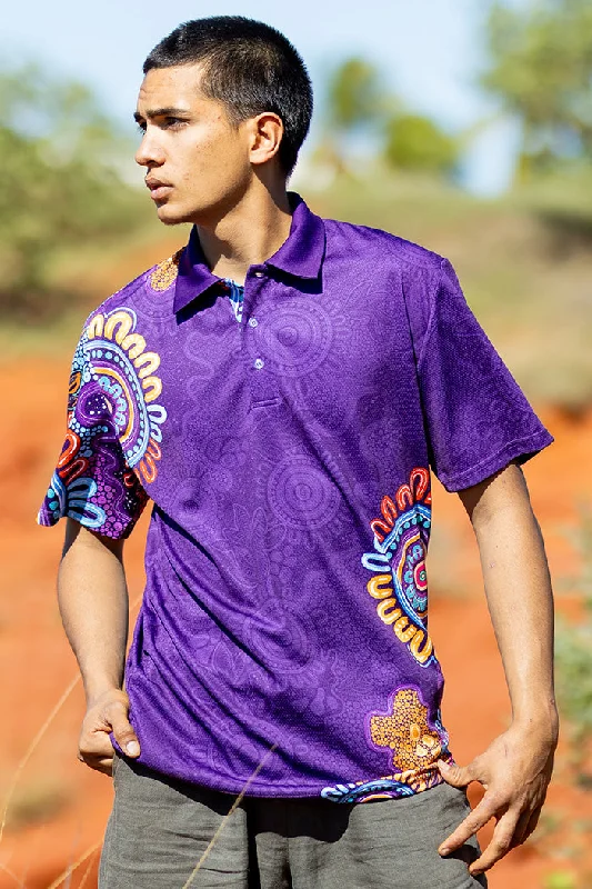 School uniform - style polo shirt with a specific logoCelebration Purple Bamboo Essence Unisex Polo Shirt School uniform - style polo shirt with a specific logoCelebration Purple Bamboo Essence Unisex Polo Shirt