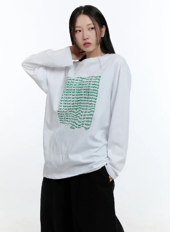 Puffer - Sleeve Women Long Sleeve Top for a Fashion - Forward LookOversized Graphic Phrase Long Sleeve Top CD424 Puffer - Sleeve Women Long Sleeve Top for a Fashion - Forward LookOversized Graphic Phrase Long Sleeve Top CD424