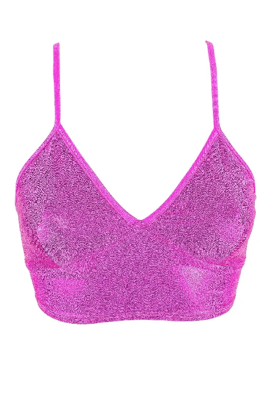 Sustainable Organic Cotton Women's Crop Top in Khaki for an Eco - Friendly ChoiceBustier Holographic Crop top / HOLO NEON PINK Sustainable Organic Cotton Women's Crop Top in Khaki for an Eco - Friendly ChoiceBustier Holographic Crop top / HOLO NEON PINK