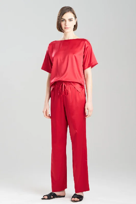 Plus Size Women's Drawstring - Waist Loungewear Pants in Soft FabricsGlamour Straight Leg Pants Plus Size Women's Drawstring - Waist Loungewear Pants in Soft FabricsGlamour Straight Leg Pants