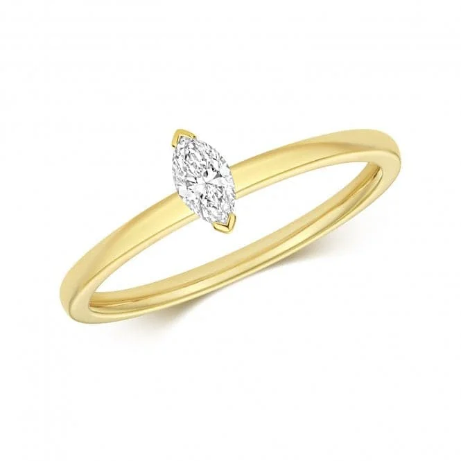 Stackable Fashion Rings in Rose - Gold Tone with Delicate Floral EngravingsDiamond Marquise Cut Solitaire Ring RDQ275