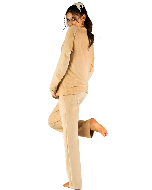 Plus Size Women's Cargo Pants with Multiple Pockets for HikingCozy Lovely Meow Printed Sleepwear Set with Plain Long Pants