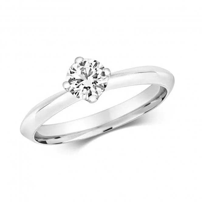 Pearl - Adorned Fashion Rings in Gold - Tone Alloy for a Sophisticated LookDiamond 4 Claw Solitare Ring RDQ224W