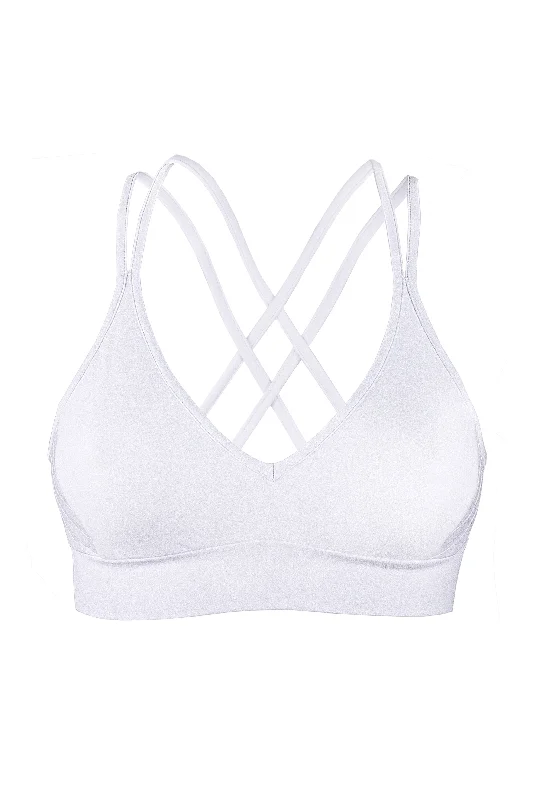 Sports - Style Women's Crop Top in Gray with Moisture - Wicking Fabric for WorkoutsSport Bra Stripe panel Crop Top / TOP STRIPE / WHITE Sports - Style Women's Crop Top in Gray with Moisture - Wicking Fabric for WorkoutsSport Bra Stripe panel Crop Top / TOP STRIPE / WHITE
