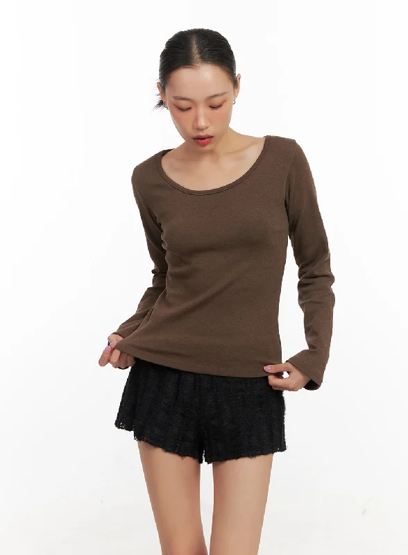 Mock Neck Women Long Sleeve Top for a Modern AestheticSolidEssentials Long Sleeve Shirt CD410 Mock Neck Women Long Sleeve Top for a Modern AestheticSolidEssentials Long Sleeve Shirt CD410