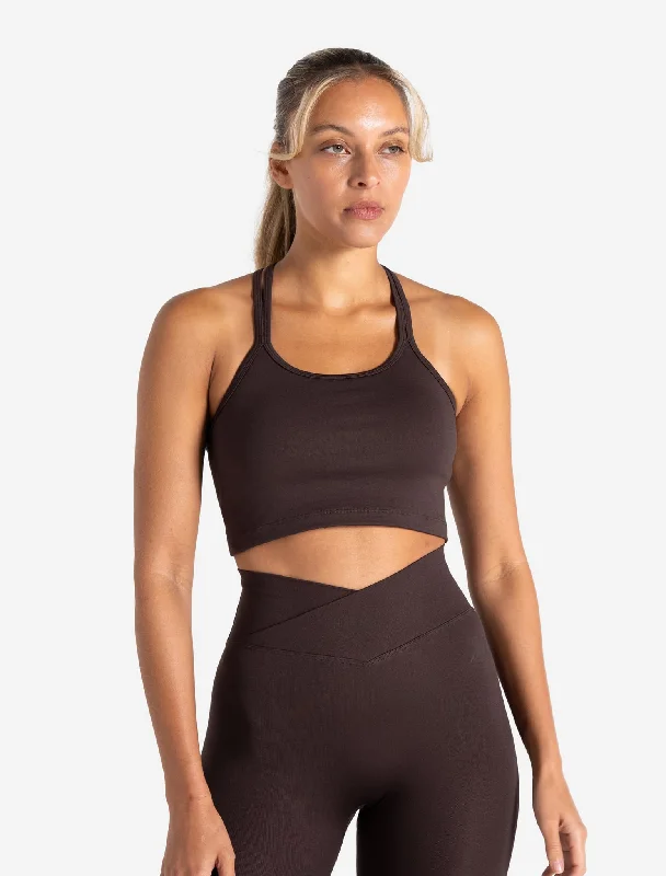 Sports - Style Women's Crop Top in Gray with Moisture - Wicking Fabric for WorkoutsSculpt Seamless Built-In Bra Tank - Espresso Sports - Style Women's Crop Top in Gray with Moisture - Wicking Fabric for WorkoutsSculpt Seamless Built-In Bra Tank - Espresso