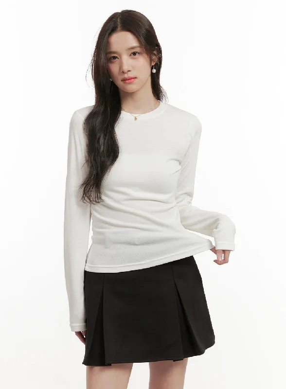 Organic Cotton Women Long Sleeve Top for Eco - Friendly ComfortClassic Round Neck Long Sleeve Top ON429 Organic Cotton Women Long Sleeve Top for Eco - Friendly ComfortClassic Round Neck Long Sleeve Top ON429