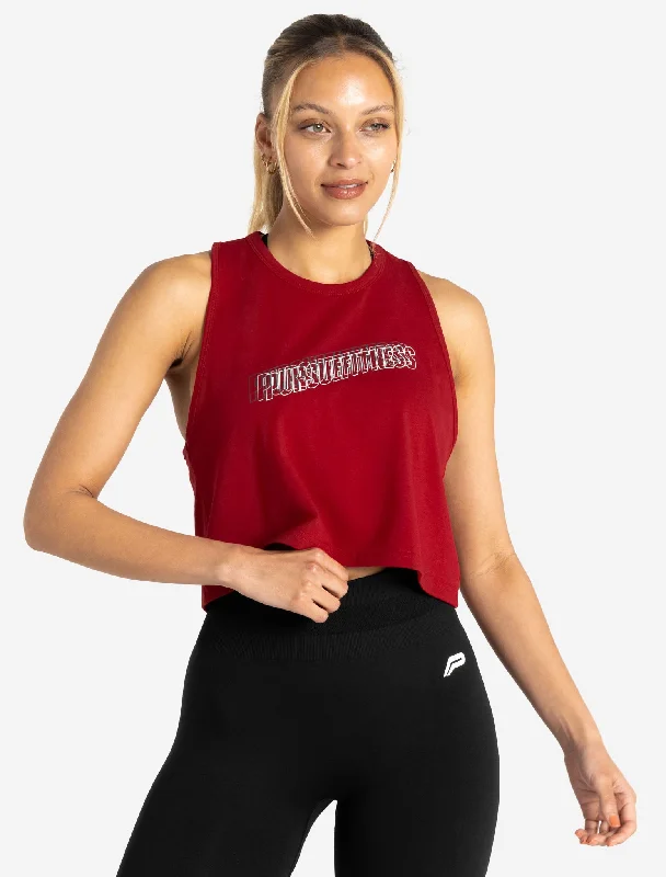 Sleeveless Women's Linen Crop Top in Natural for a Breathable and Casual Summer StyleWave Crop Tank - Maroon Sleeveless Women's Linen Crop Top in Natural for a Breathable and Casual Summer StyleWave Crop Tank - Maroon