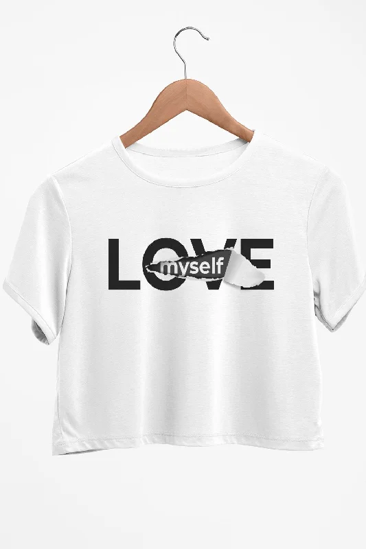 Tie - Front Women's Crop Top in Orange for a Playful and Adjustable FitLove Graphic Printed White Crop Top Tie - Front Women's Crop Top in Orange for a Playful and Adjustable FitLove Graphic Printed White Crop Top