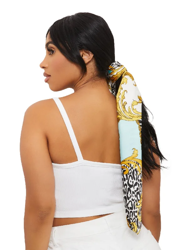Wrinkle - resistant cover ups for easy travel to beach destinationsPrinted Multiway Scarf Wrinkle - resistant cover ups for easy travel to beach destinationsPrinted Multiway Scarf