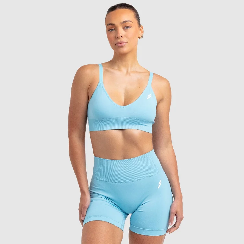 Camouflage - Print Women's Crop Top in Olive for a Trendy and Edgy StyleScrunch 2 Seamless Crop - Baby Blue Camouflage - Print Women's Crop Top in Olive for a Trendy and Edgy StyleScrunch 2 Seamless Crop - Baby Blue