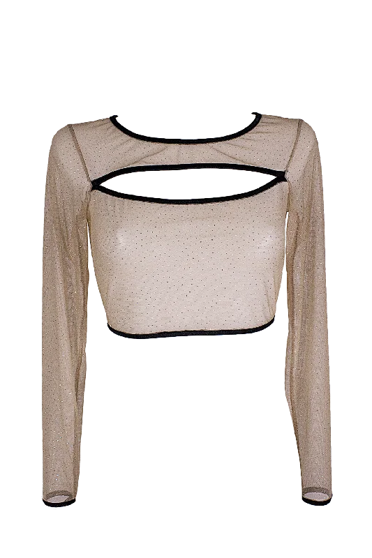 Sleeveless Women's Linen Crop Top in Natural for a Breathable and Casual Summer StyleSlit front Crop Top Long sleeve Mesh Sparkle T-Shirt / Nude Lingerie Top Sleeveless Women's Linen Crop Top in Natural for a Breathable and Casual Summer StyleSlit front Crop Top Long sleeve Mesh Sparkle T-Shirt / Nude Lingerie Top