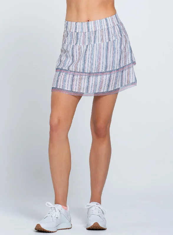 Printed silk skirts for evening Premier Skort-short