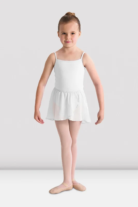 Button - down skirts for a classic style Girls Barre Stretch Waist Ballet Skirt