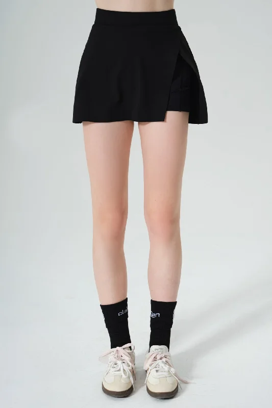 Printed chiffon skirts for spring Active Mini Skirt - Black