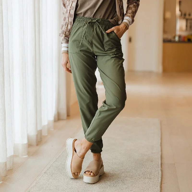 Denim skirts with distressed details Everywhere Joggers, Sage