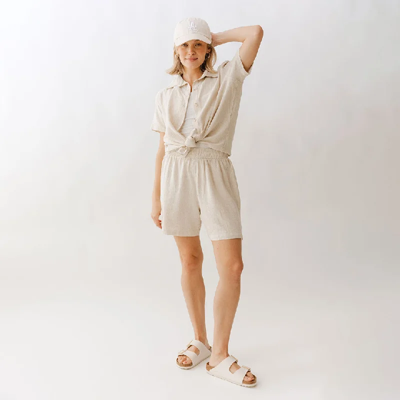 Skirts with a patchwork pattern Cabana Shorts, Sand