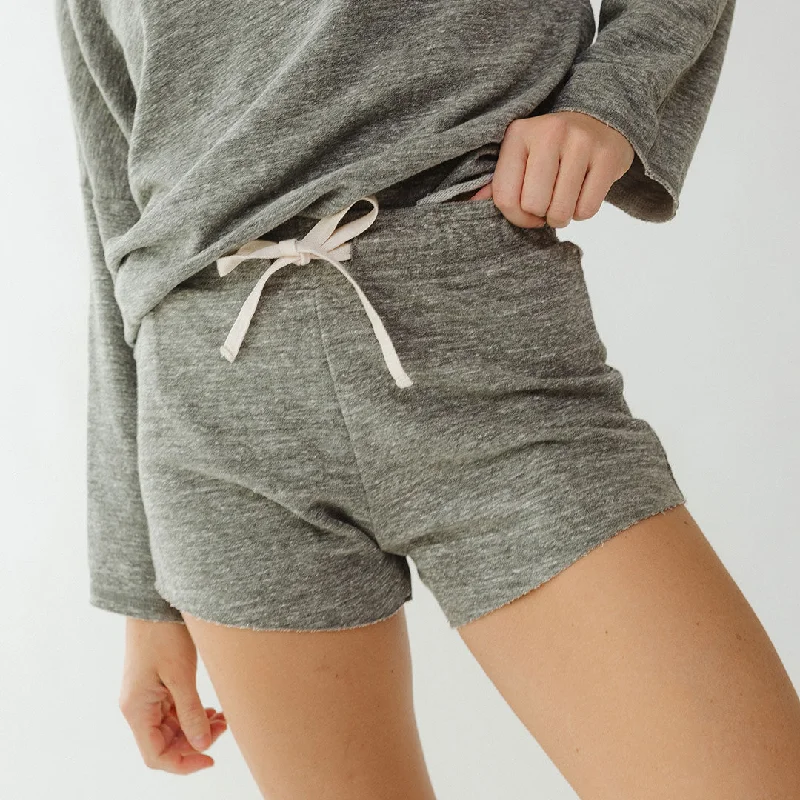 Skirts with side slits Go To Shorts, Heather Grey