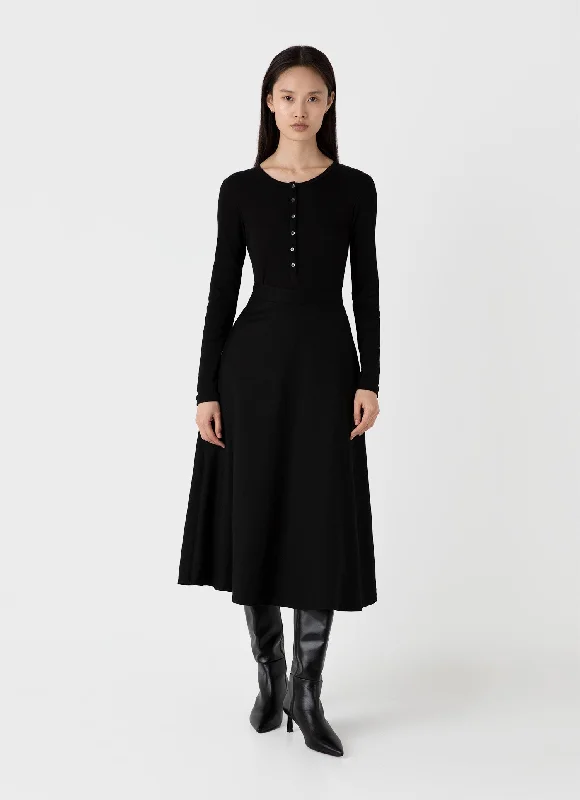 Skirts for dancing Women's A-line Skirt in Black