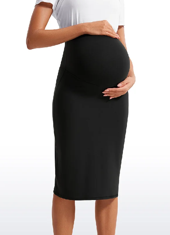 Skirts with a metallic finish Butterluxe Maternity Midi Skirts