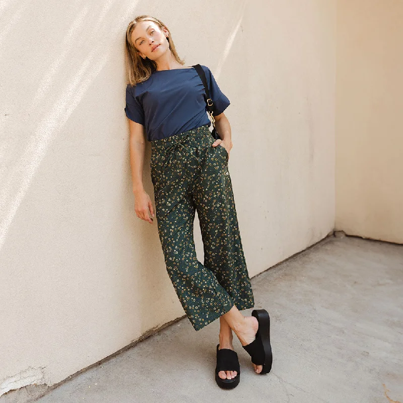 Skirts with a side zipper Audrey Wide Leg Pants, Flora