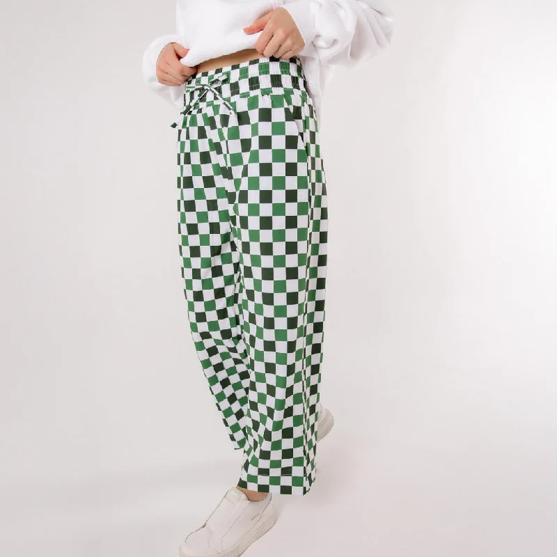 Skirts with a smocked waist Audrey Wide Leg Pants, Check Mate