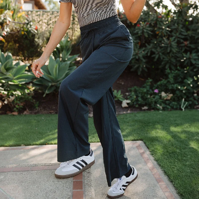 Denim skirts with embroidery Audrey Trouser, Heather Cobalt