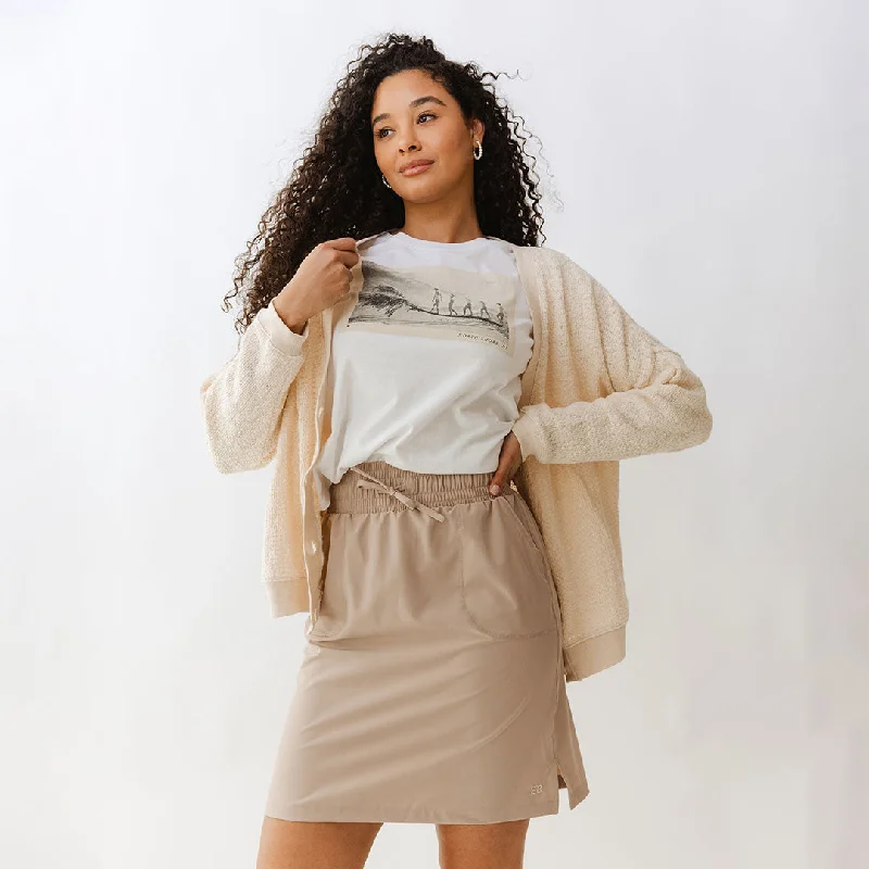 Skirts for a romantic date The Away Skirt, Cobblestone