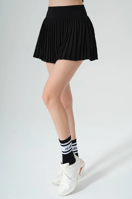Tartan skirts for autumn Elite Pleated Skirt - Black