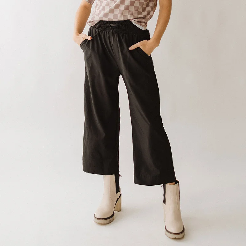 Skirts with a gathered skirt Audrey Wide Leg Pants, Black