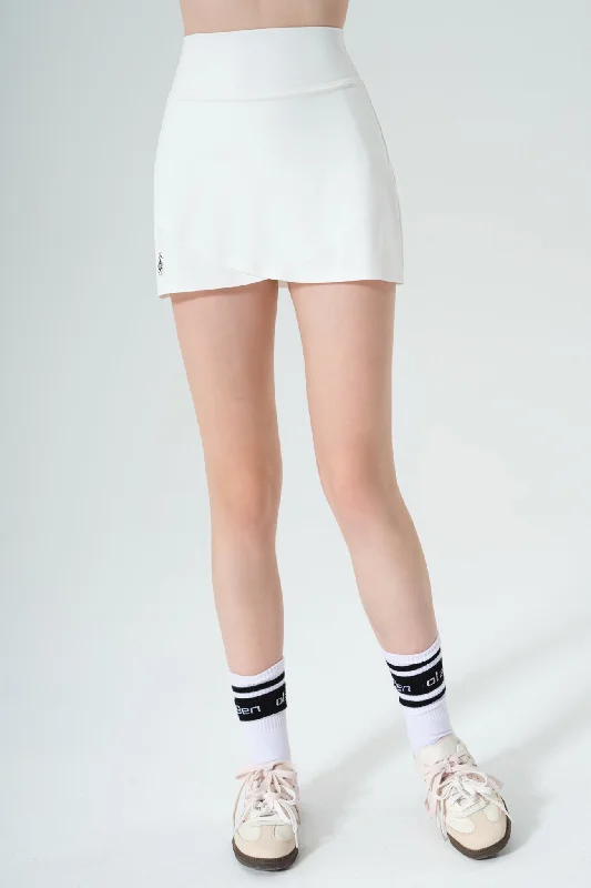 Skirts with a tie - front Racquet Crossover Skirt - White