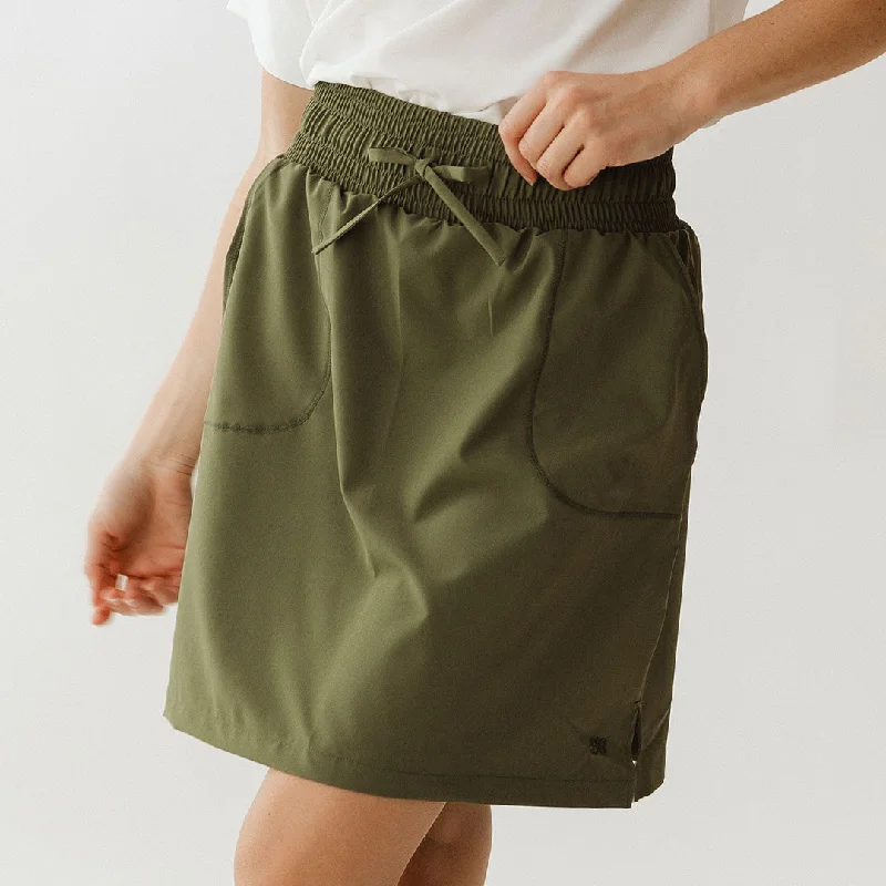 Skirts with a scalloped hem The Away Skirt, Sage