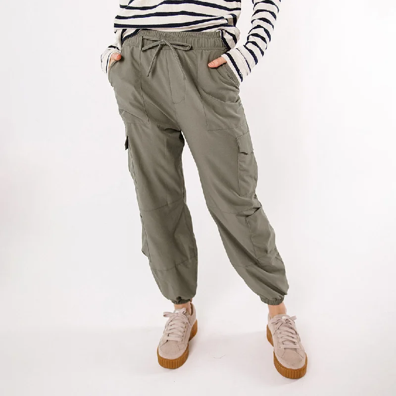 Long skirts for tall women Jetsetter Cargo Joggers, Olive
