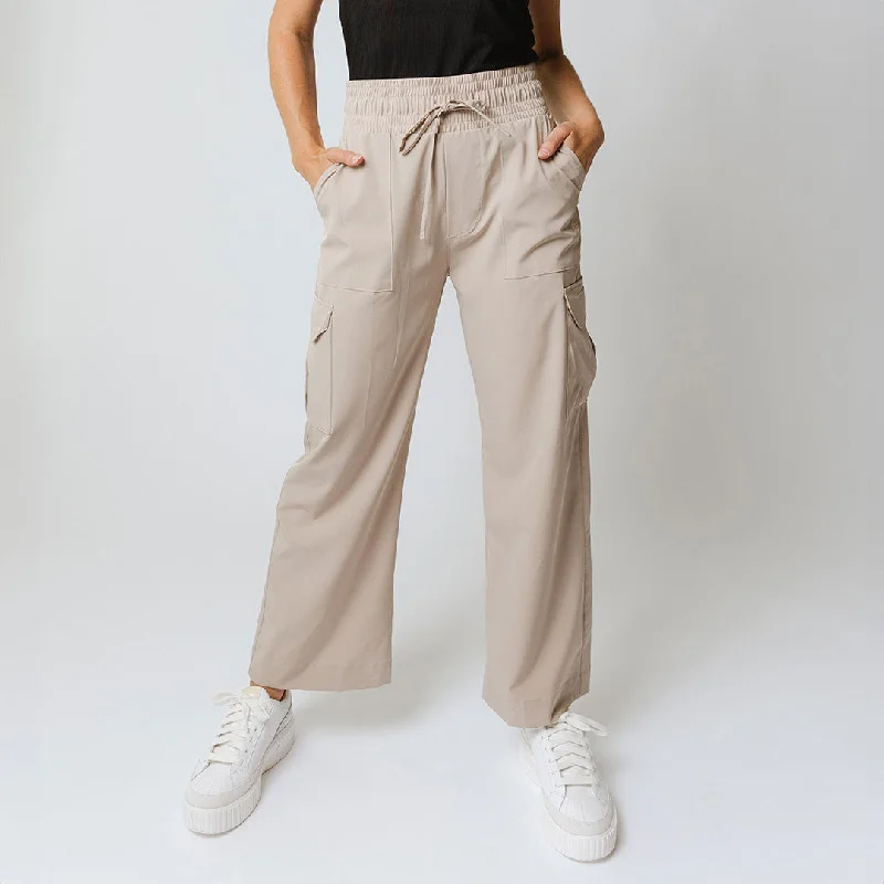 Tiered skirts for a bohemian look Audrey Cargo Trouser, Cobblestone