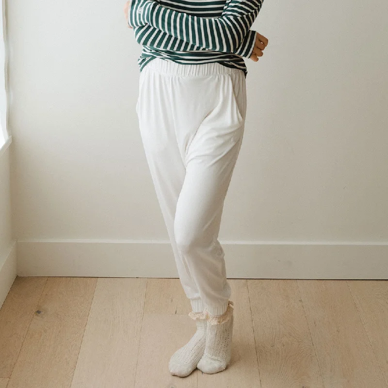 Skirts with lace trim Serenity Harem Joggers, Ivory